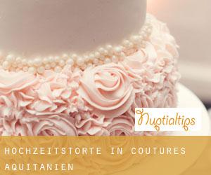 Hochzeitstorte in Coutures (Aquitanien)