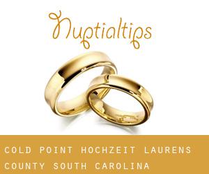 Cold Point hochzeit (Laurens County, South Carolina)