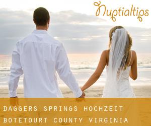 Daggers Springs hochzeit (Botetourt County, Virginia)